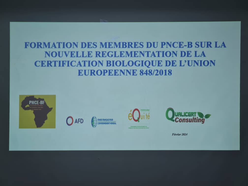 Renforcement des capacités des membres de la PNCE-B sur la nouvelle réglementation de la certification biologique de  l’Union Européenne